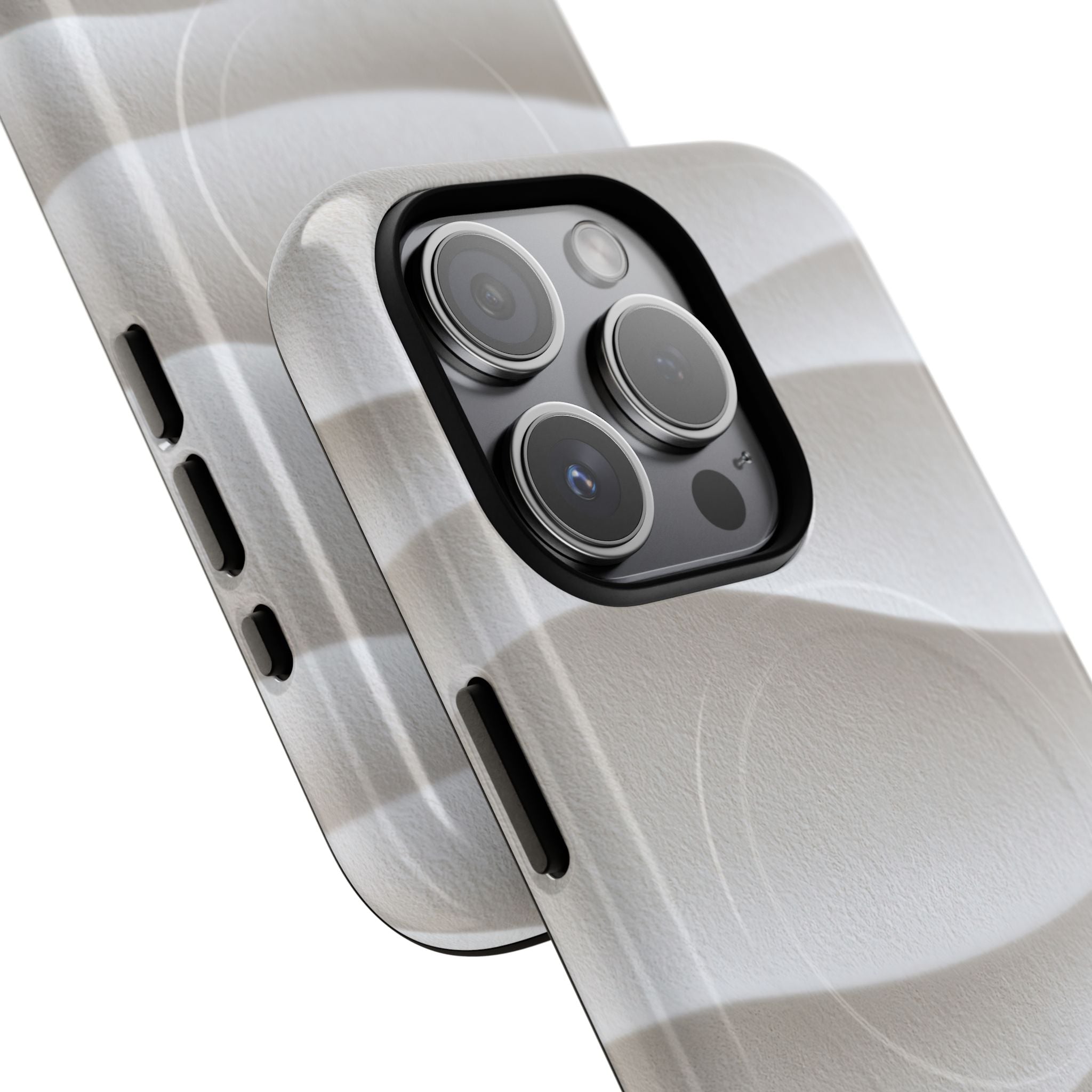 White Tough 2.0 Magsafe Phone Case for iPhone - Arctic Flow Ridges