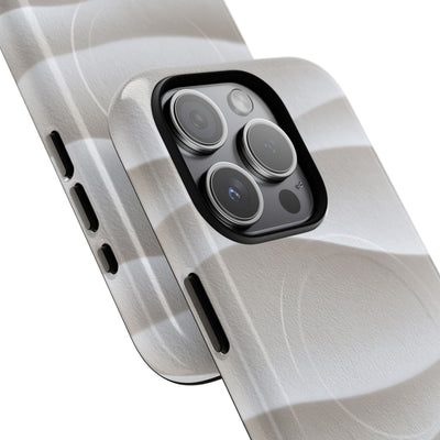 White Tough 2.0 Magsafe Phone Case for iPhone - Arctic Flow Ridges