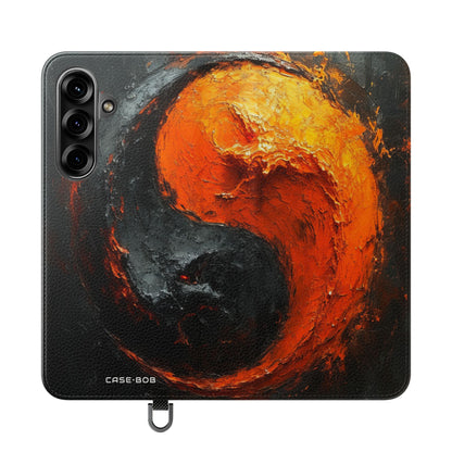 Fiery Yin Yang - Samsung S25+ Case - Wallet