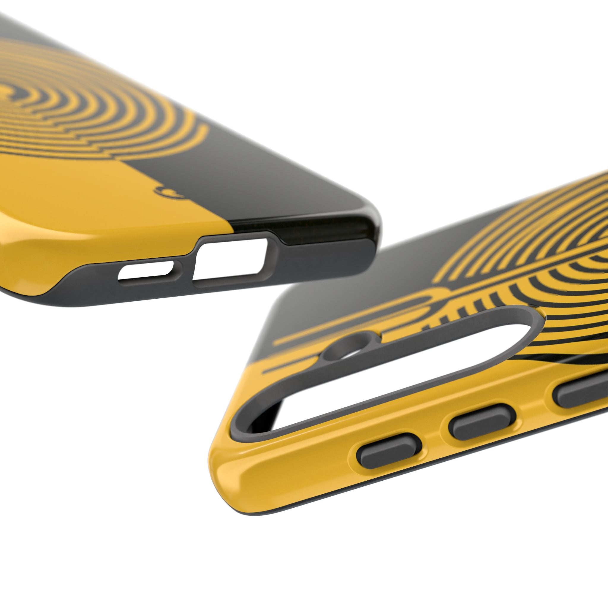 Yellow Tough Phone Case for Samsung - Voltage Sector Pulse