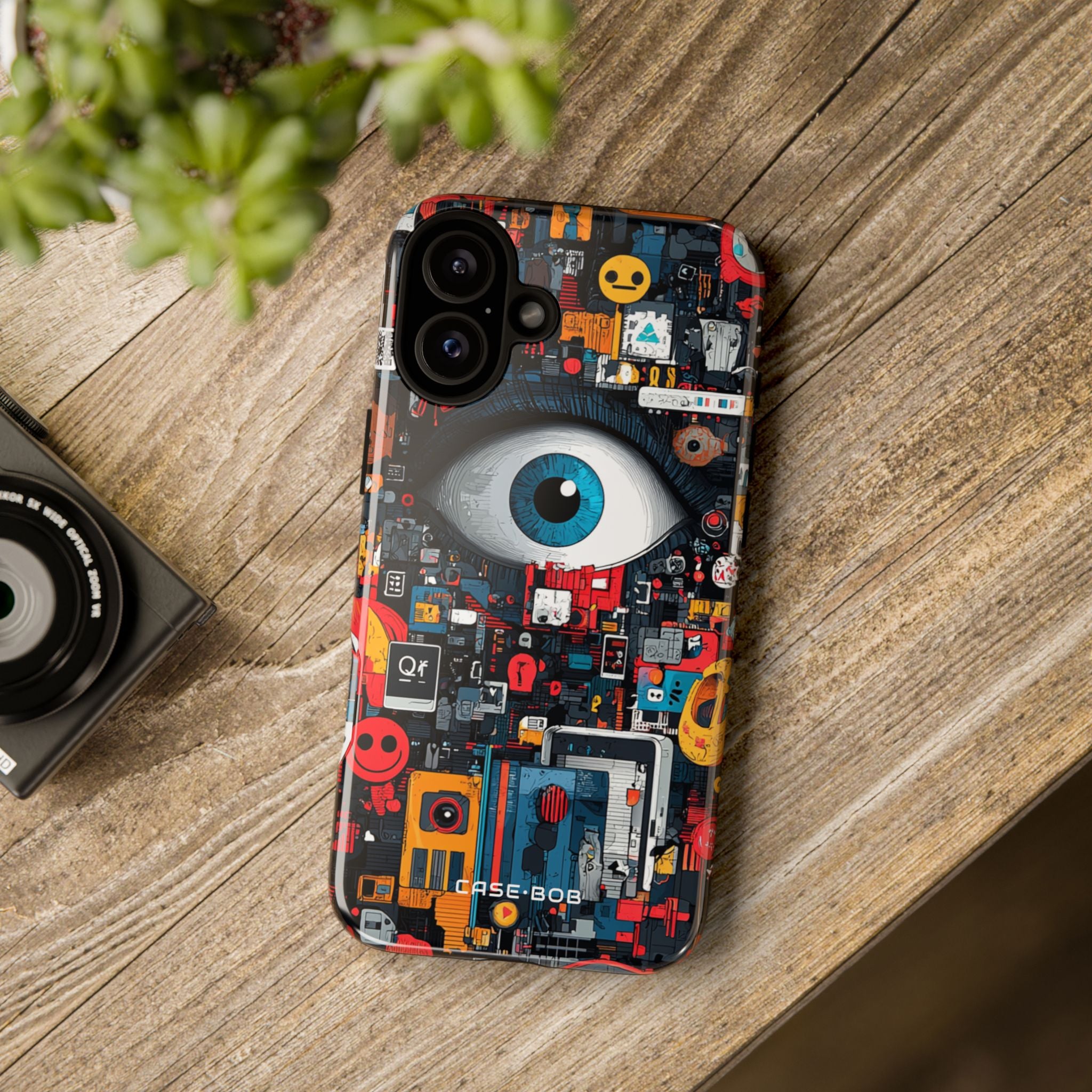 Blue Eye Mosaic iPhone 16 Plus Case - Tough