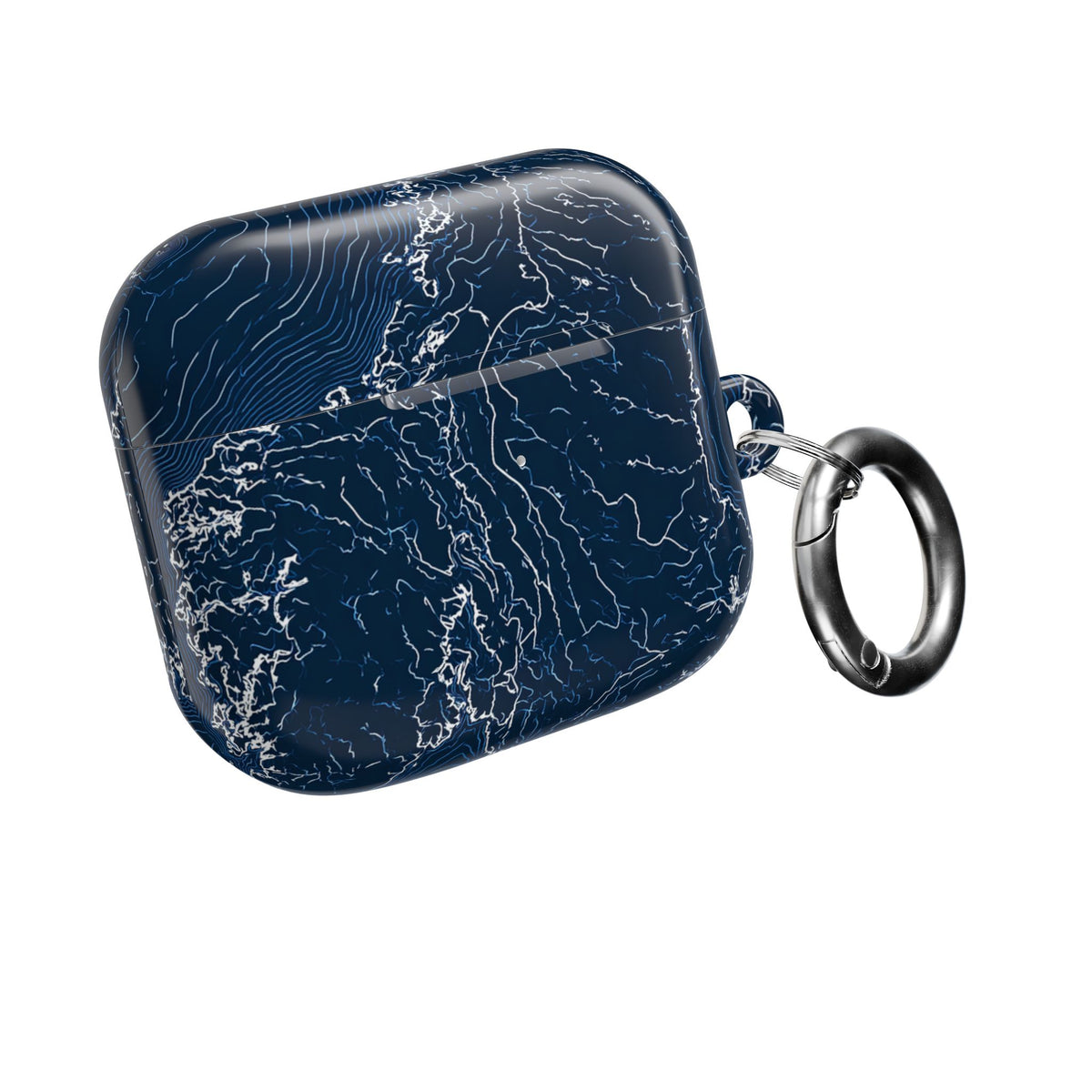 Nordic Contour Chart · Hard Case for AirPods & AirPods Pro · Blue