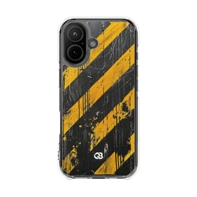 Urban Hazard Decay · Clear Impact Magnetic Phone Case for iPhone · Black