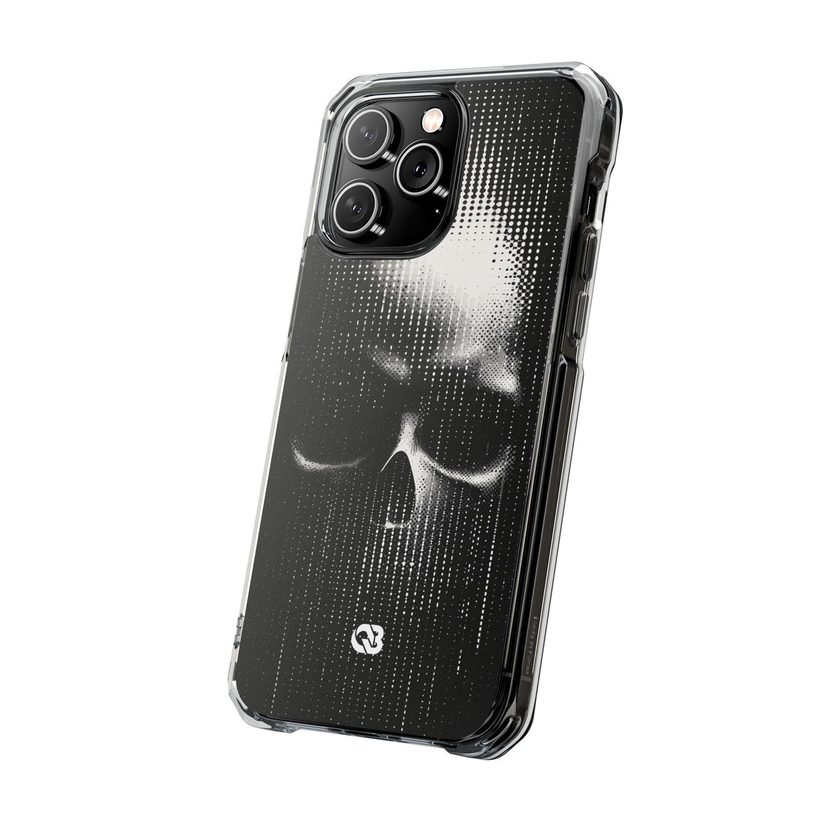 Raster Phantom · Clear Impact Magnetic Phone Case for iPhone ·  Black