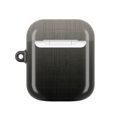Monochrome Metric Grid · Hard Case for AirPods & AirPods Pro · Black