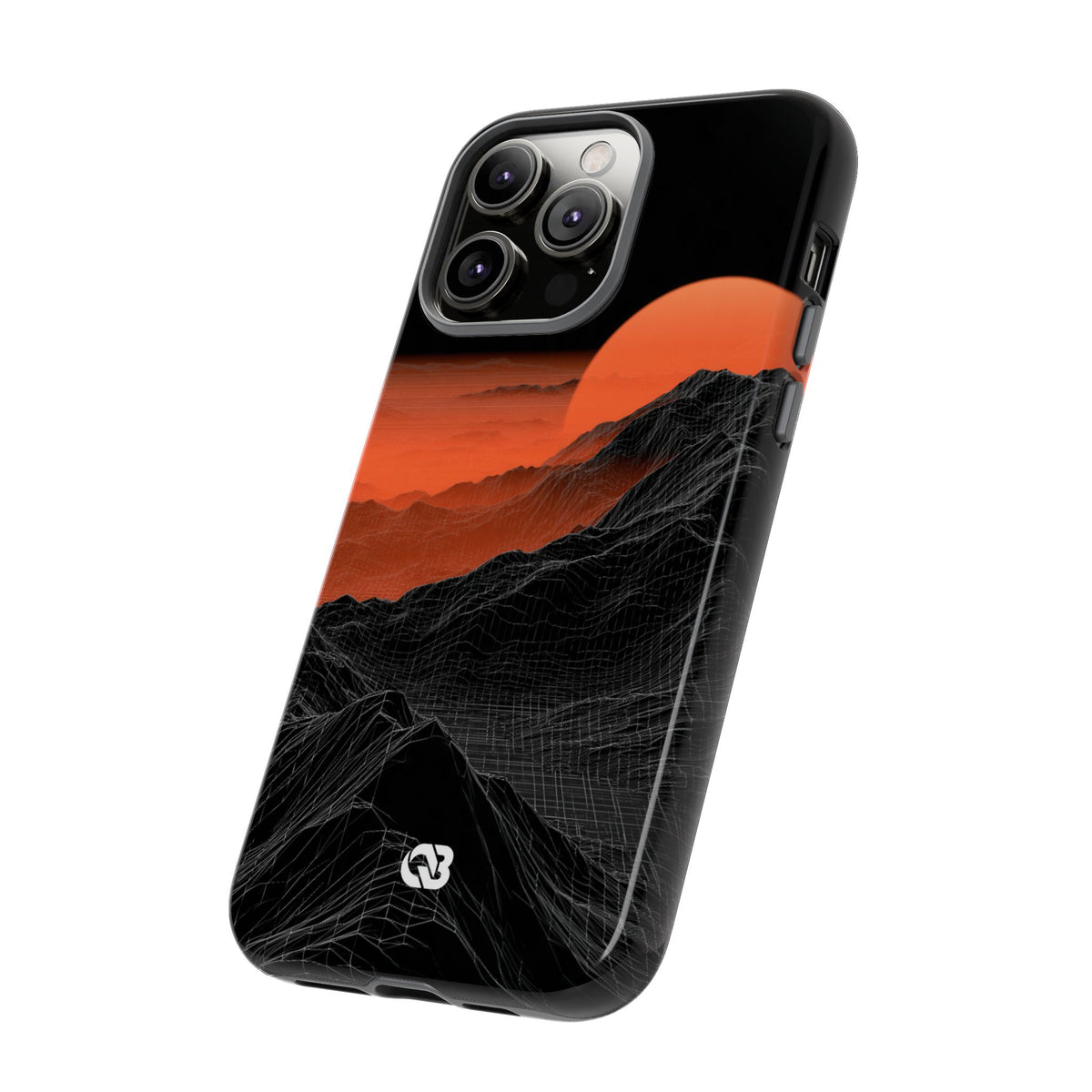 Solar Ridge Mesh · Tough Phone Case for iPhone · Black