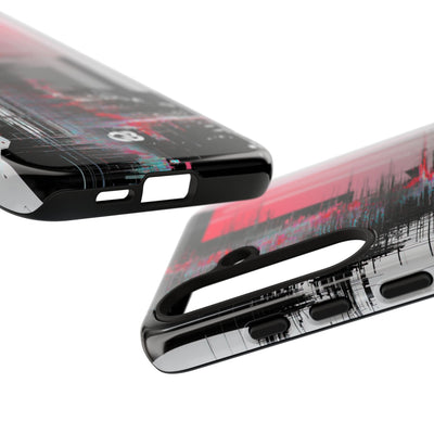 Black Tough Phone Case for Samsung - Crimson Data Leak
