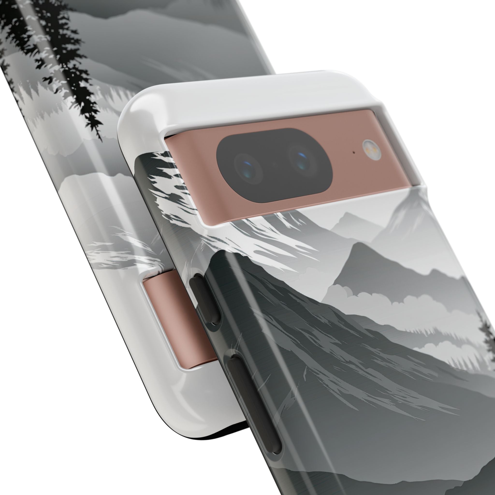 Grey Tough Phone Case for Google Pixel - Granite Ridge Mist