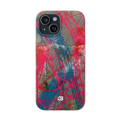 Neon Static Drip · Lite Phone Case for iPhone ·  Pink