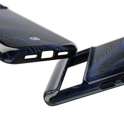 Blue Tough Phone Case for Google Pixel - Cobalt Contour Ridge
