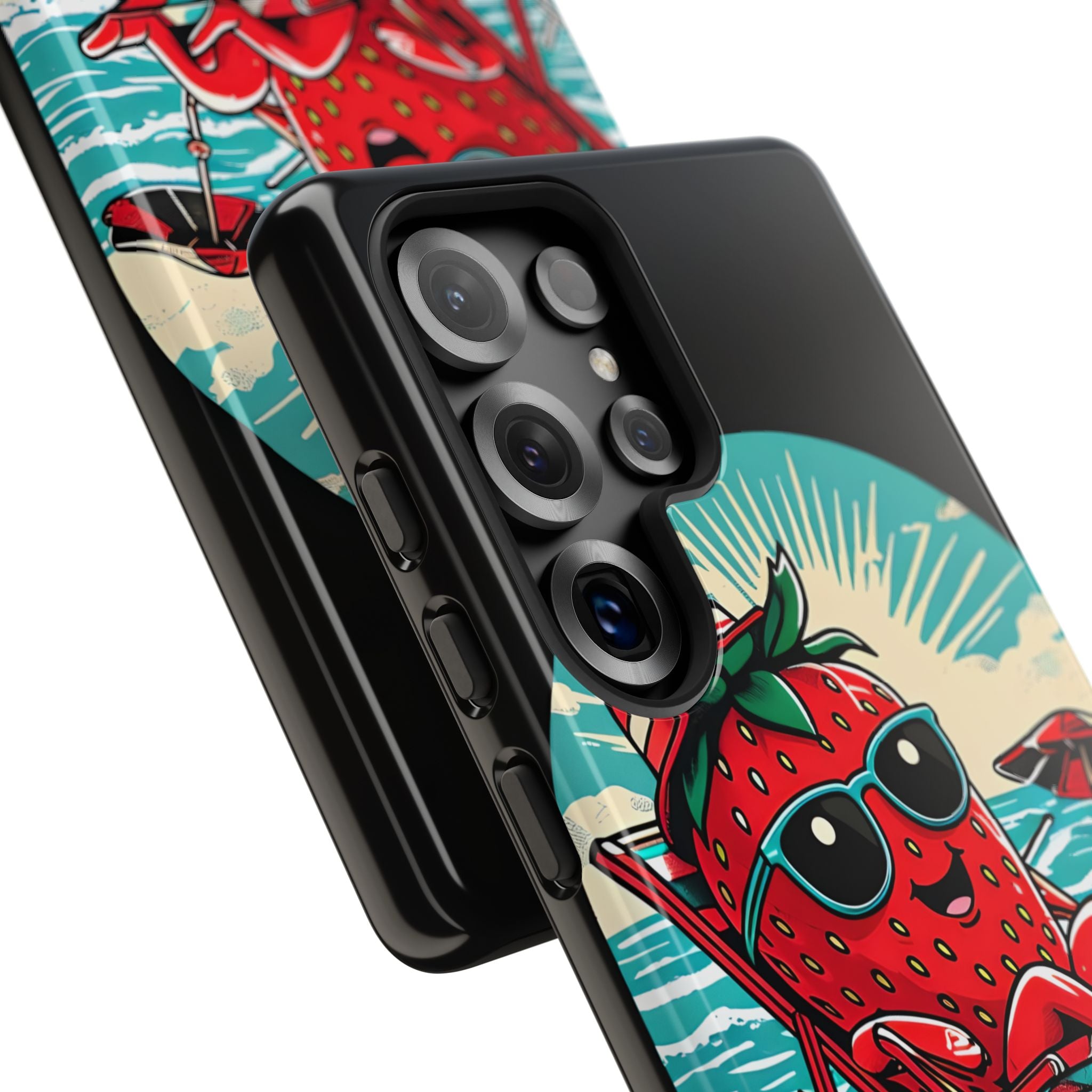 Retro Coastal Berry · Tough Mobilskal för Samsung