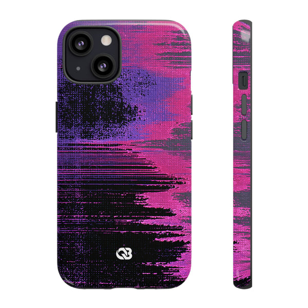 Neon Signal Shift · Tough Phone Case for iPhone · Purple