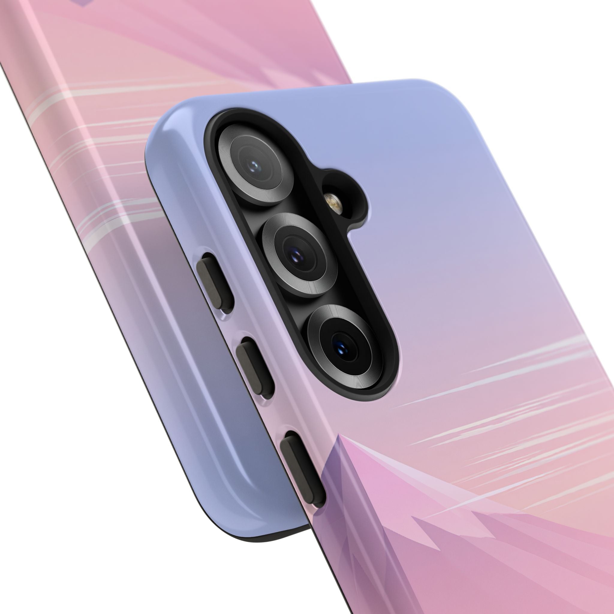 Purple Tough Phone Case for Samsung - Lavender Alpine Dawn