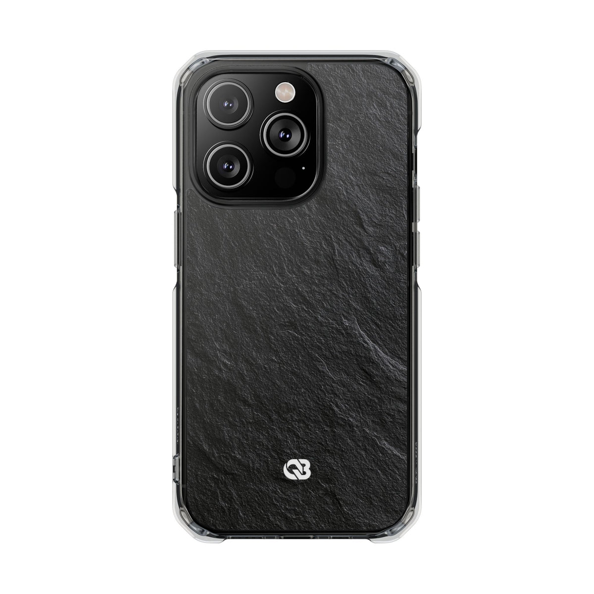 Obsidian Slate · Clear Impact Magnetic Phone Case for iPhone ·  Black