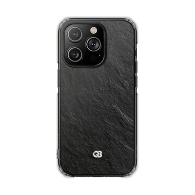 Obsidian Slate · Clear Impact Magnetic Phone Case for iPhone ·  Black