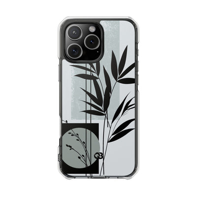 Grey Impact MagSafe Phone Case for iPhone - Sage Bamboo Noir