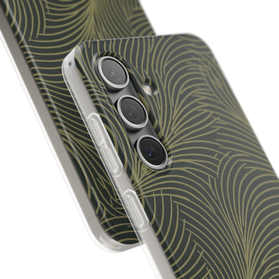 Green Lite Phone Case for Samsung - Dark Olive Plume