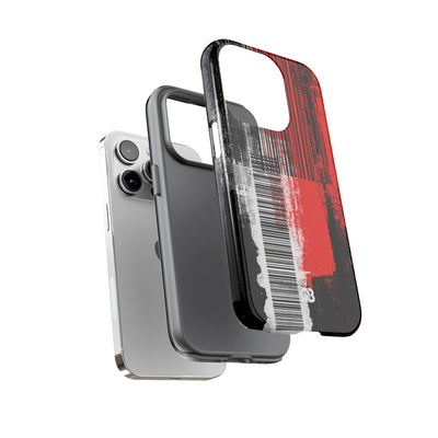 Distorted Barcode · Tough Phone Case for iPhone · Black