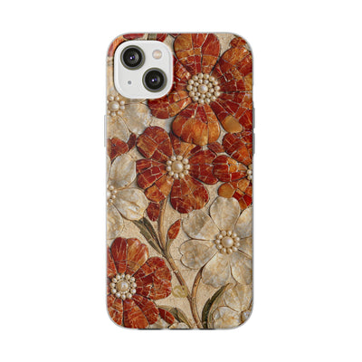 Carnelian Pearl Bloom · Lite Phone Case for iPhone ·  Orange