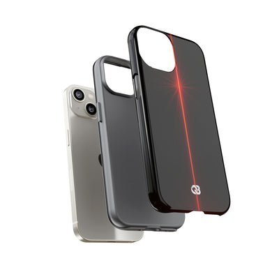 Red Tough Phone Case for iPhone - Crimson Flare Vector