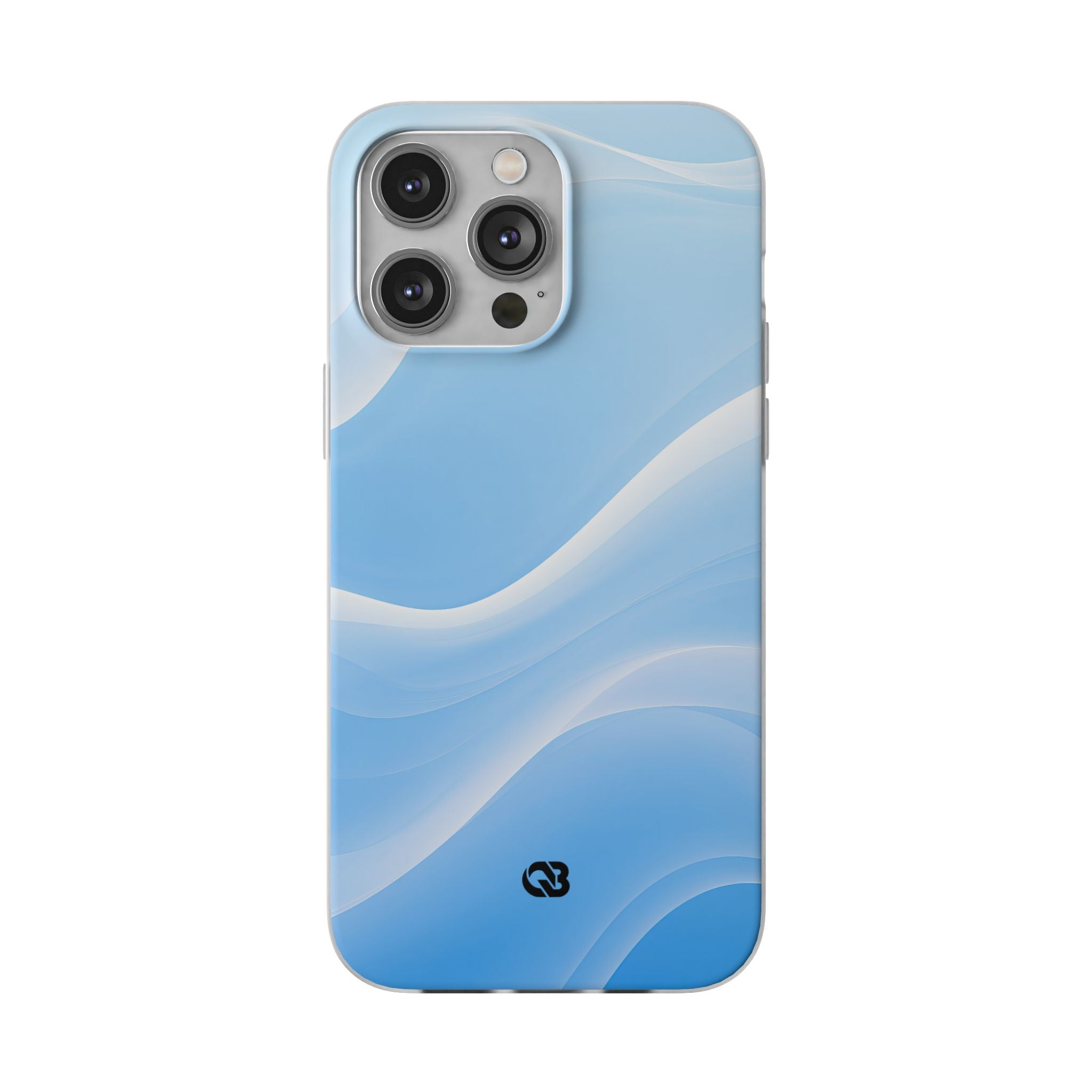 Blue Lite Phone Case for iPhone - Glacial Blue Silk
