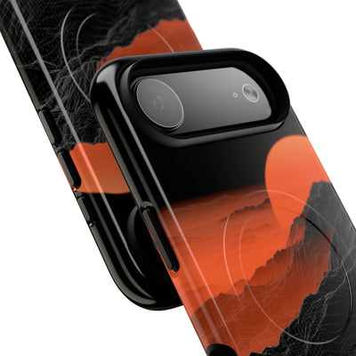 Solar Ridge Mesh · Tough 2.0 Magnetic Phone Case for iPhone · Black
