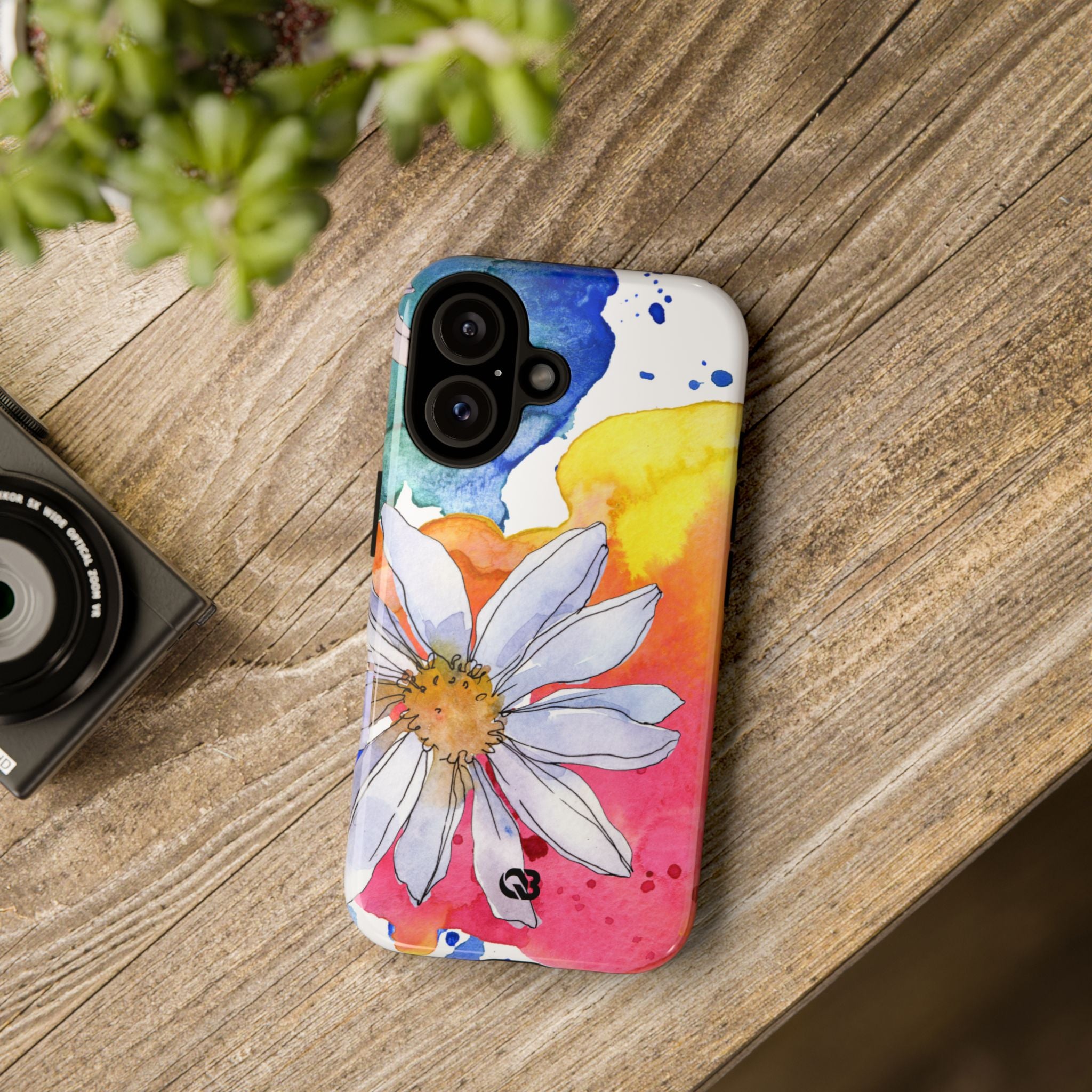 Vivid Bloom Splatter · Tough Handyhülle für iPhone