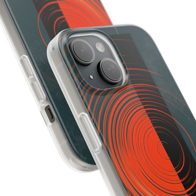 Teal Lite Phone Case for iPhone - Burnt Slate Radial