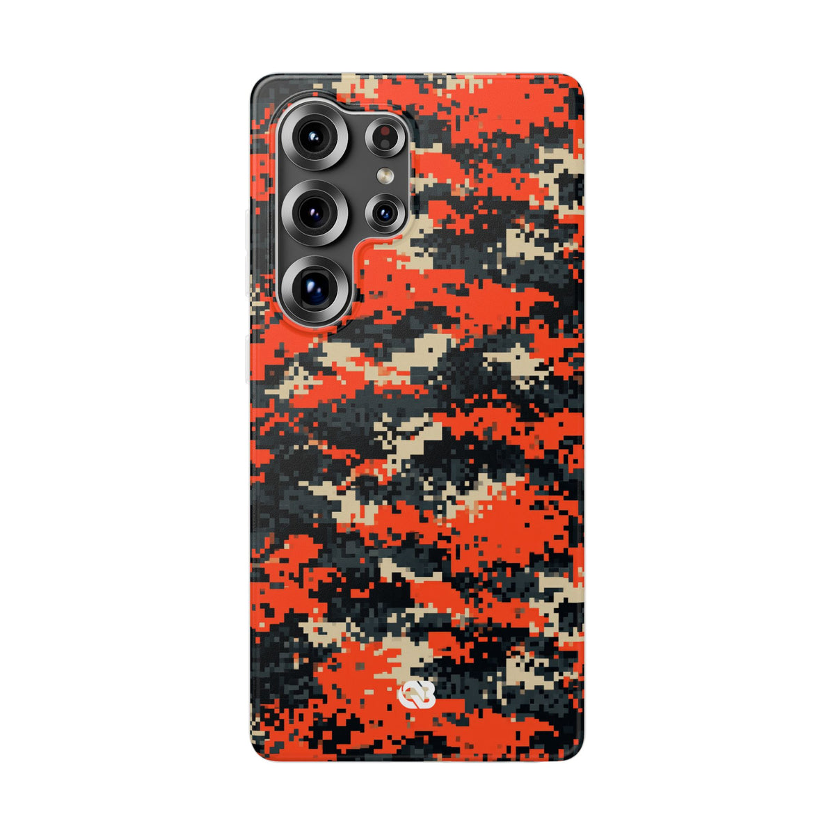 Signal Pixel Camo · Lite Phone Case for Samsung · Orange