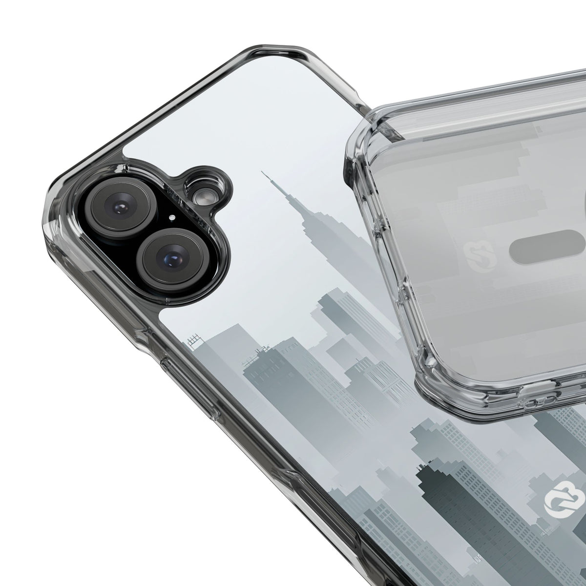 Metropolitan Horizon · Clear Impact Magnetic Phone Case for iPhone ·  Grey