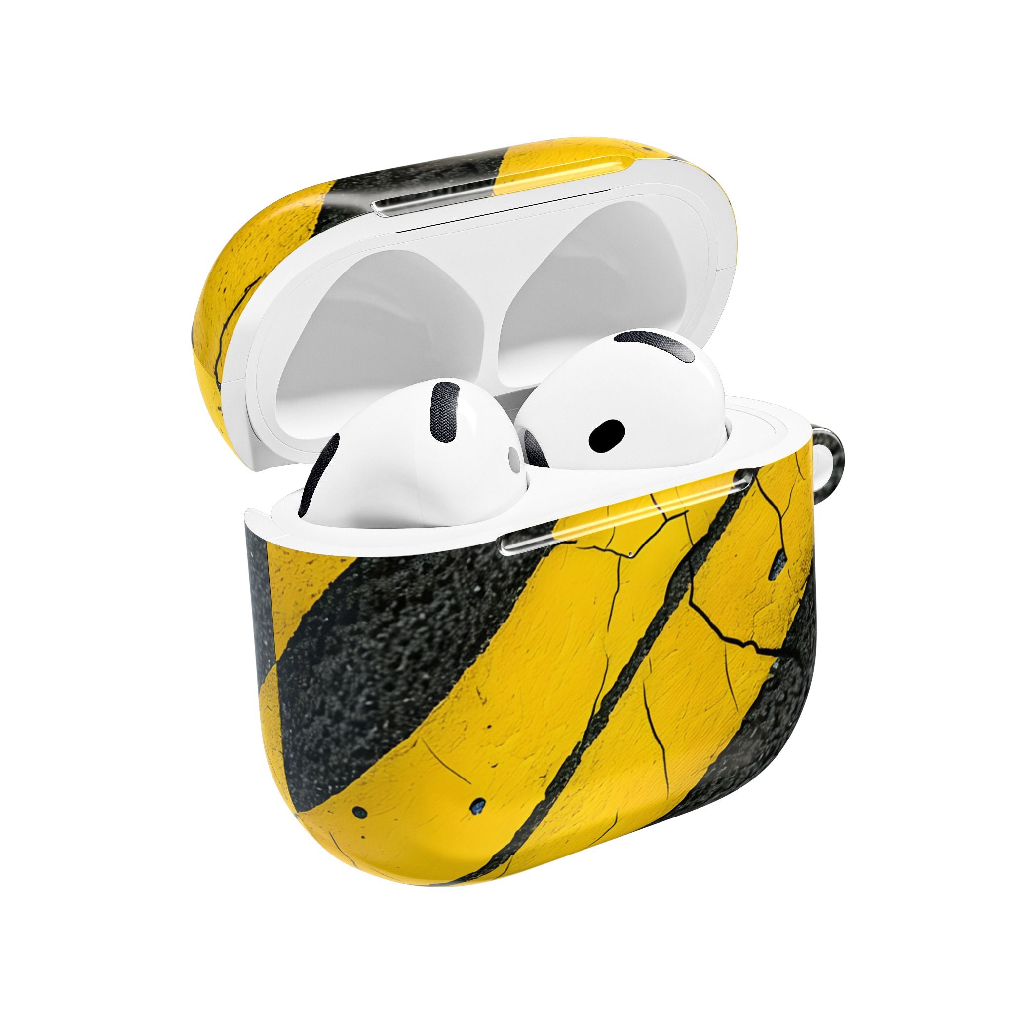 Yellow Stripes Distress - AirPods Case