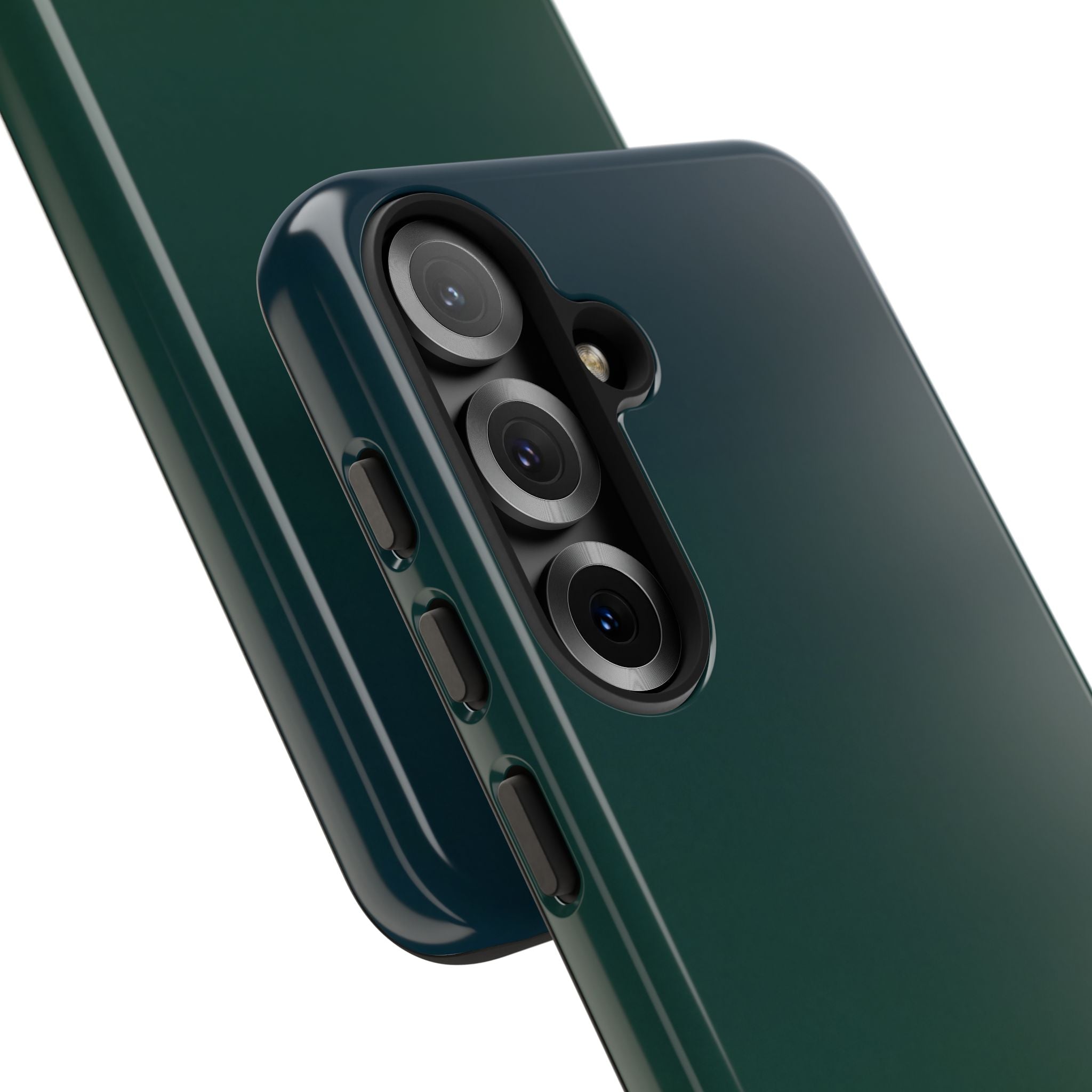 Green Tough Phone Case for Samsung - Midnight Pine Horizon