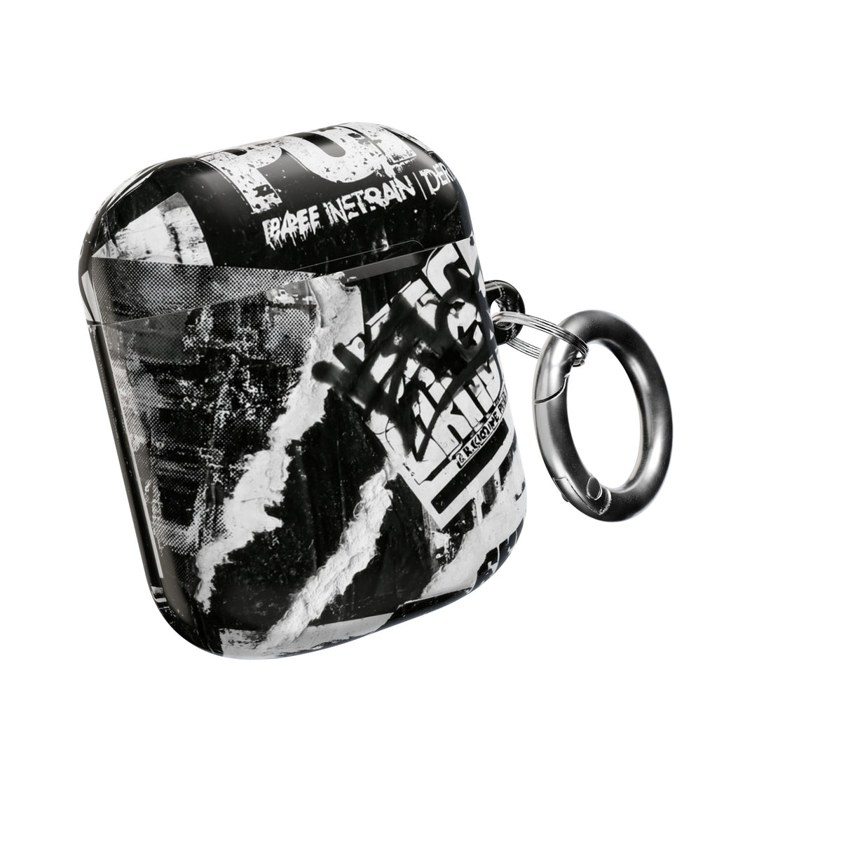 Underground Punk Collage · Hard Case for AirPods & AirPods Pro · Black