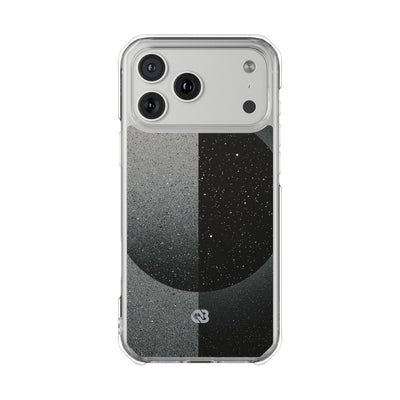 Black Impact MagSafe Phone Case for iPhone - Lunar Static Orbit