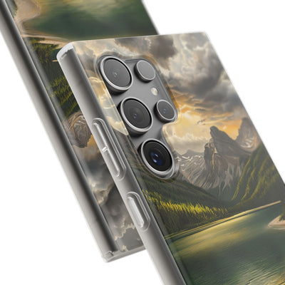 Gilded Mountain Lake · Soft Handyhülle für Samsung