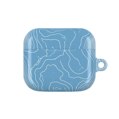 Glacial Basin Topo · Hard Case for AirPods & AirPods Pro · Blue