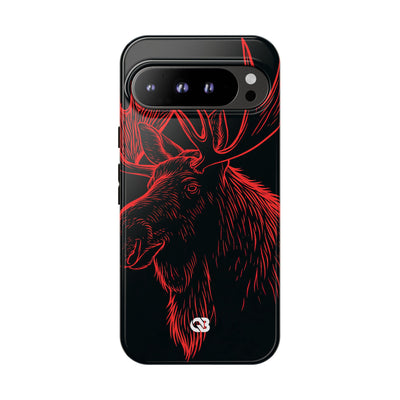Nordic Elk · Tough Phone Case for Pixel ·  Black