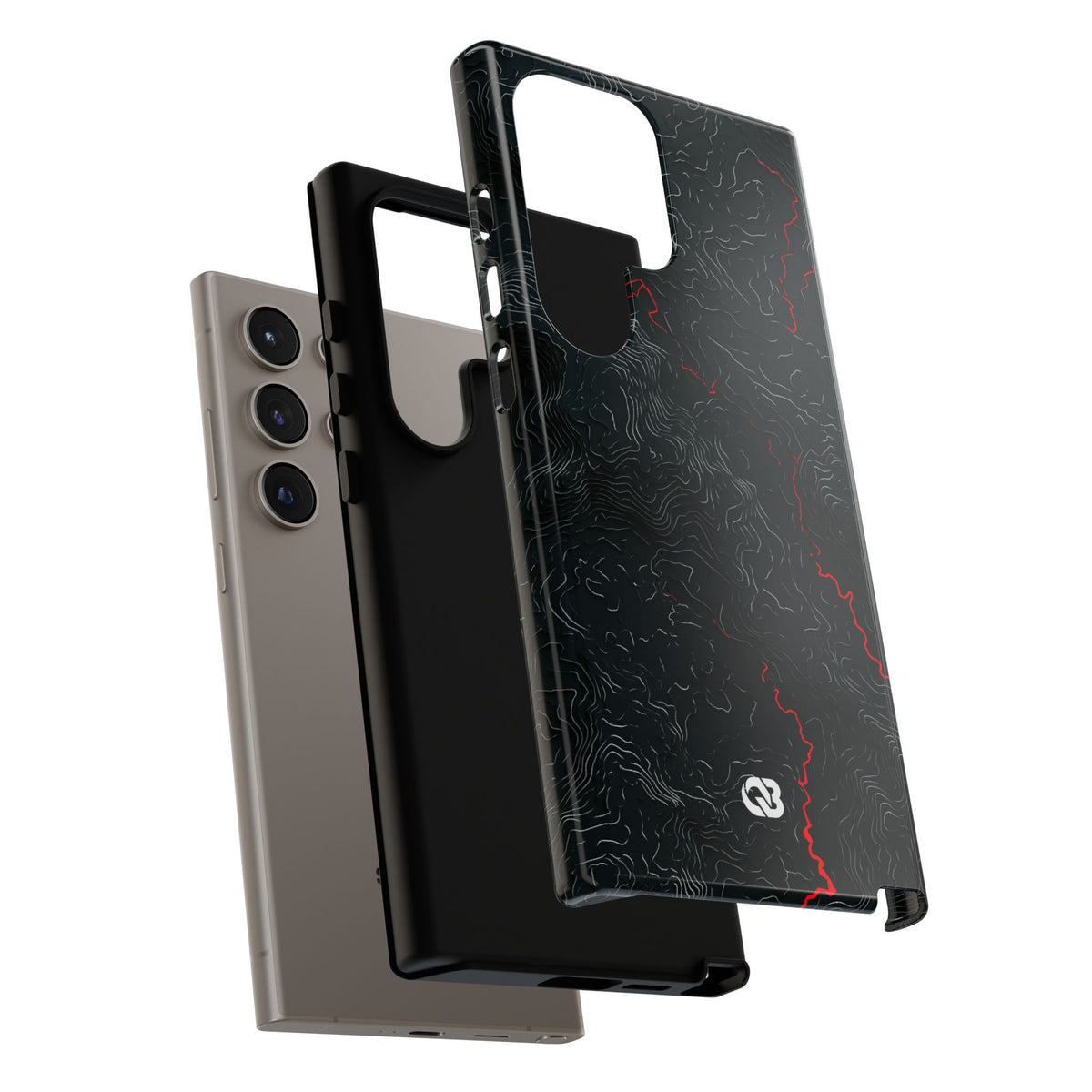 Crimson Rift · Tough Phone Case for Samsung · Black