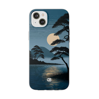 Moonlit Pine Horizon · Lite Phone Case for iPhone ·  Blue
