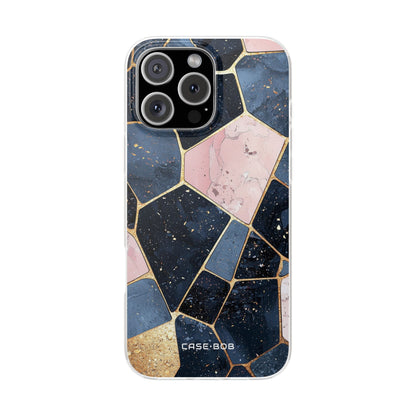 Golden Mosaic iPhone 16 Pro Max Cover - Blød