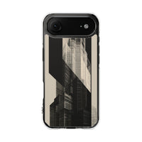 Beige Impact MagSafe Phone Case for iPhone - Monolith Urban Grid