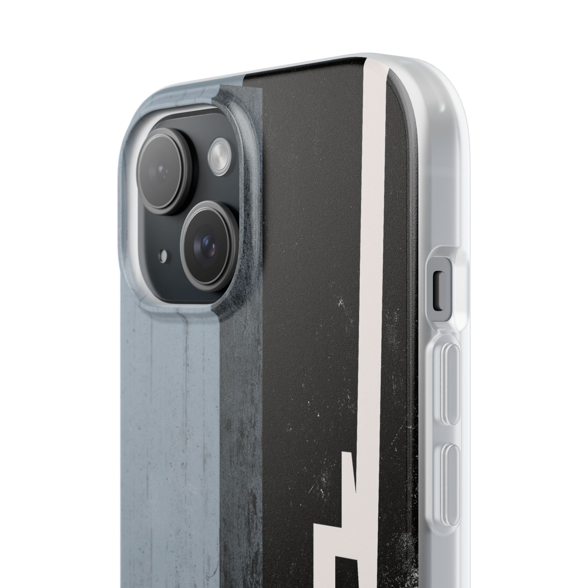 Grey Lite Phone Case for iPhone - Industrial Concrete Void