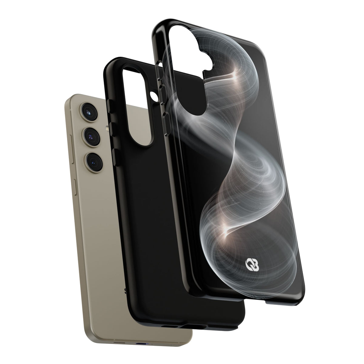 Luminous Vortex · Tough Phone Case for Samsung · Black