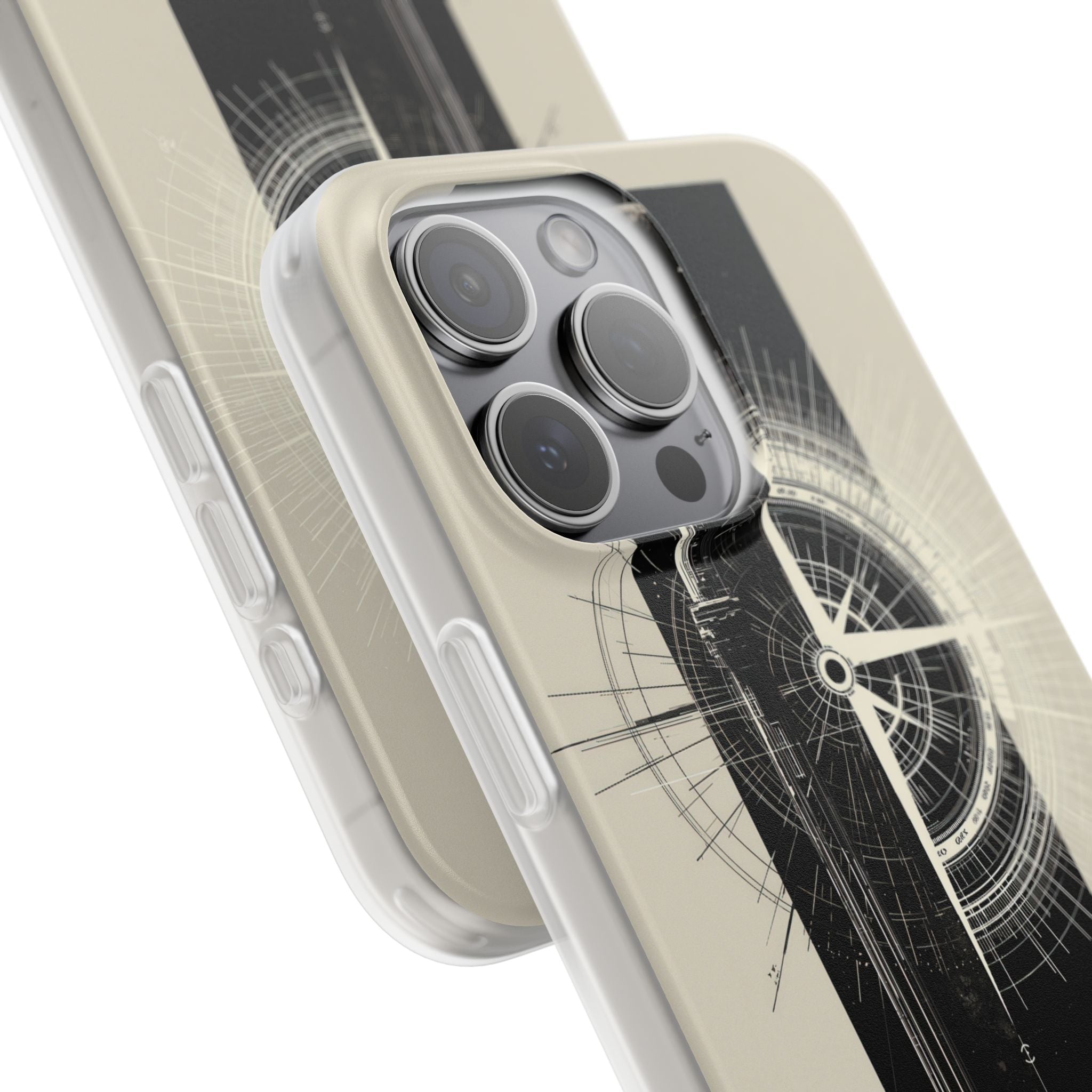 Beige Lite Phone Case for iPhone - Zenith Vector Spire