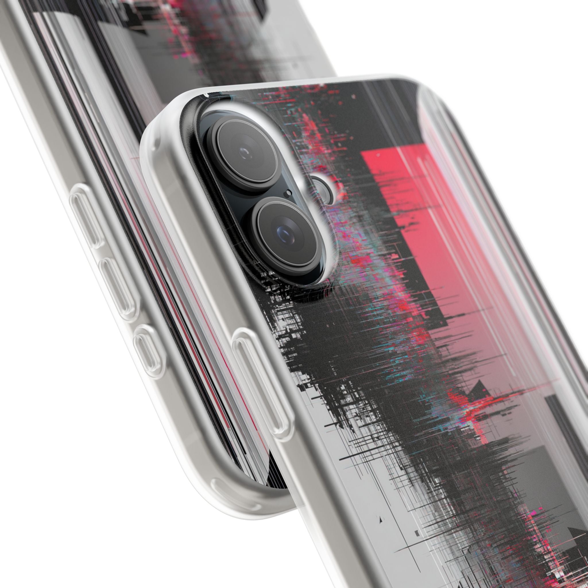 Black Lite Phone Case for iPhone - Crimson Data Leak