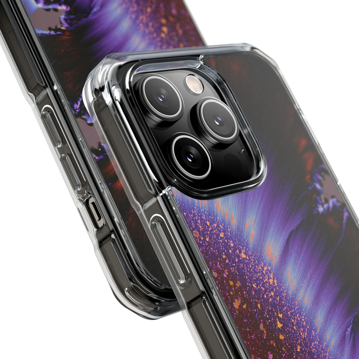 Ethereal Corona · Clear Impact Magnetic Phone Case for iPhone · Purple