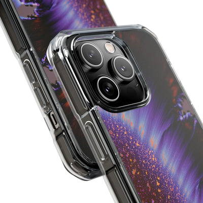 Ethereal Corona · Clear Impact Magnetic Phone Case for iPhone · Purple