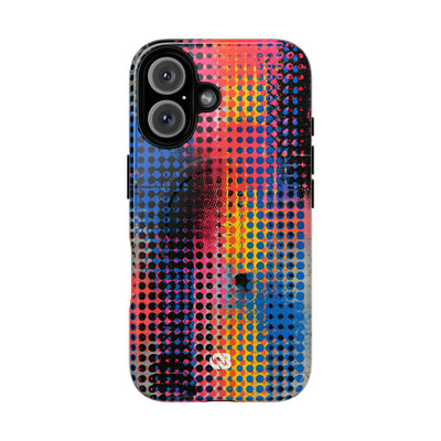 Chromatic Halftone Grid · Tough 2.0 Magnetic Phone Case for iPhone · Blue