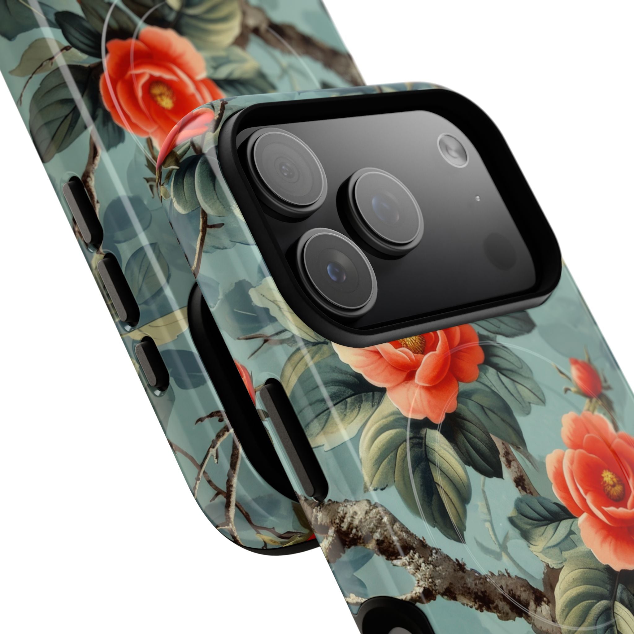 Coral Bloom iPhone 17 Pro Case - Tough+ - CASE•BOB