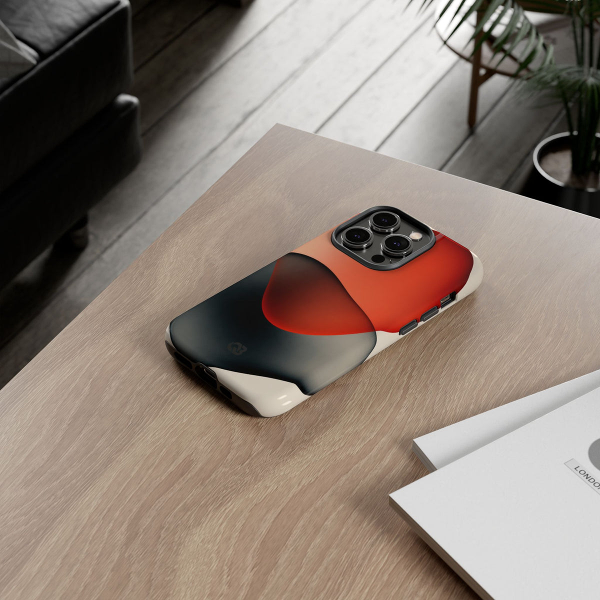 Translucent Crimson Form · Tough Phone Case for iPhone · Red